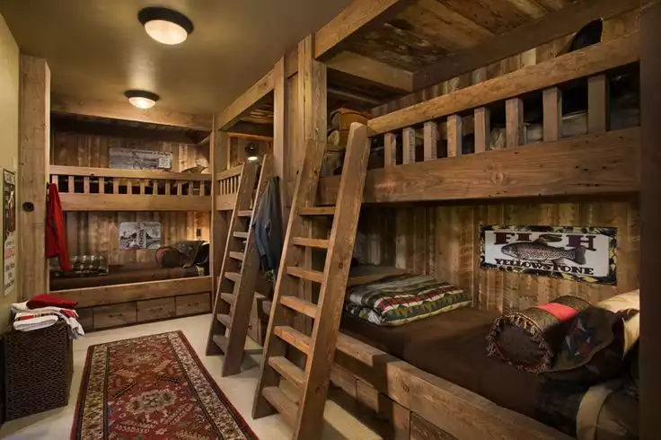 Mountain bunk beds room