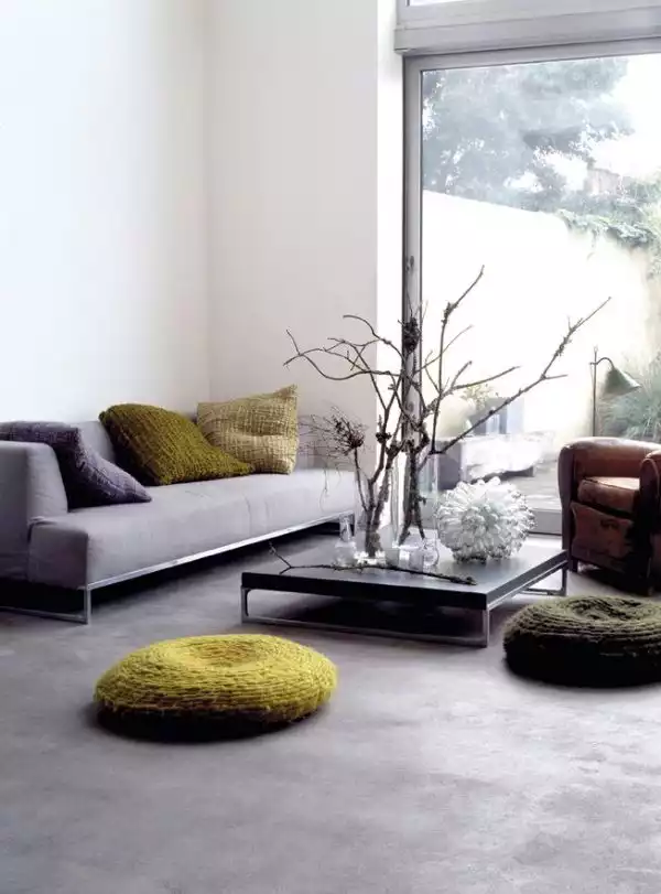 New polished concrete floor