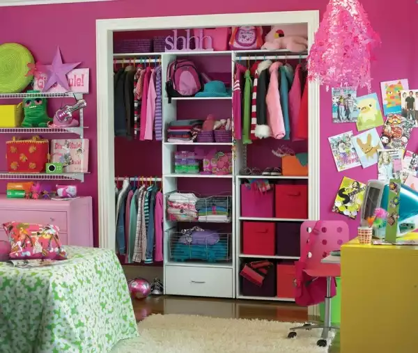 organized closet kids