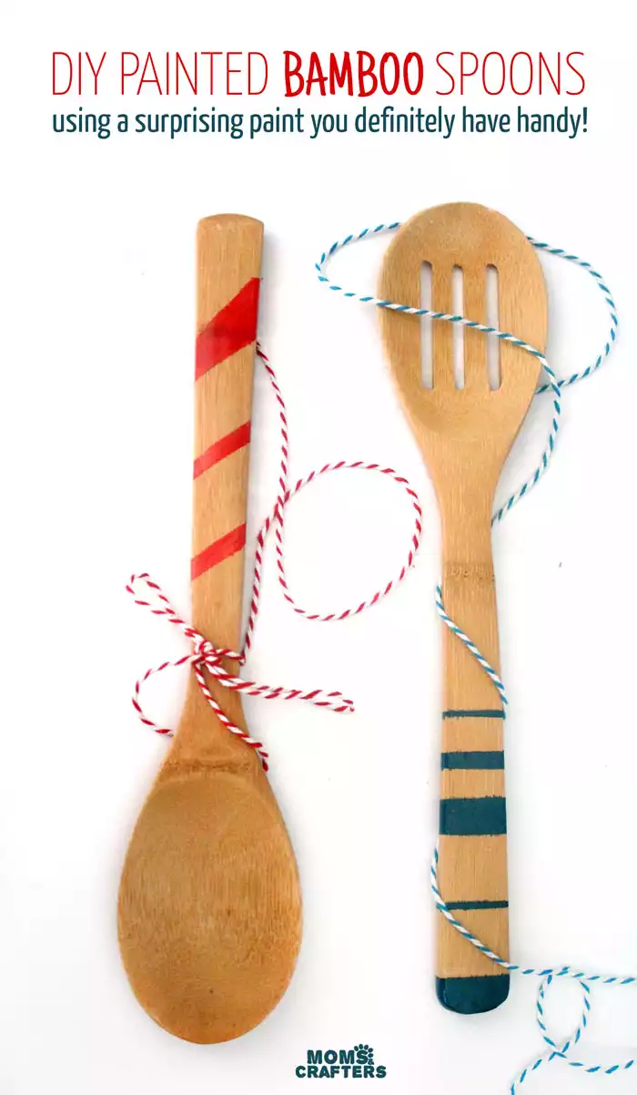 painted bamboo spoons