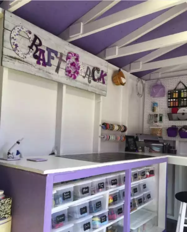 Purple craft shack