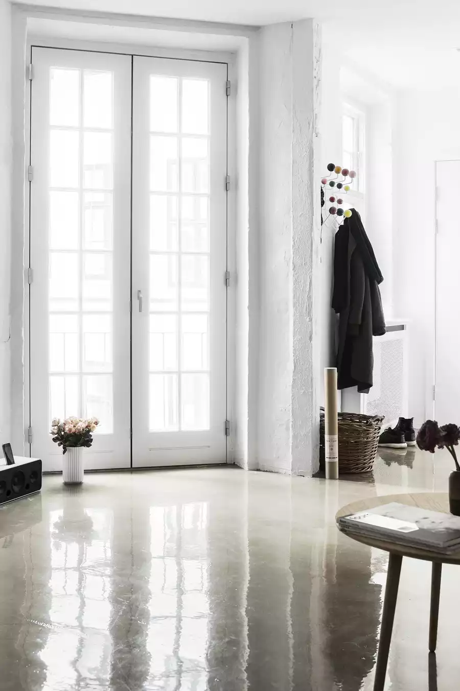 Retrofit or concrete polished floor