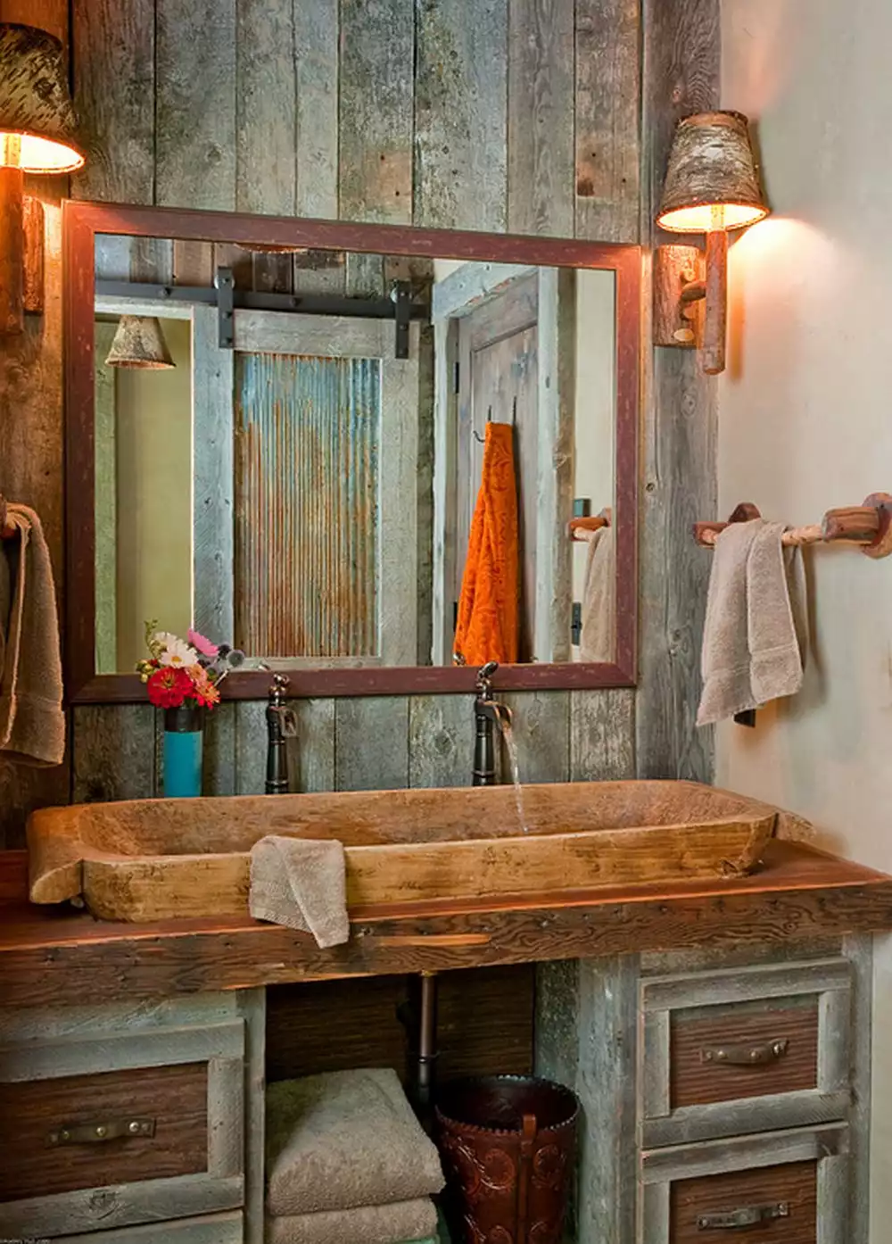 rustic Camp Bathroom decor