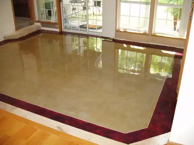 Sand red trim advanced concrete