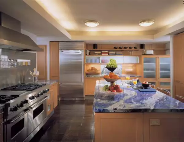 Sodalite kitchen countertop