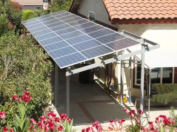 Solar power pergola