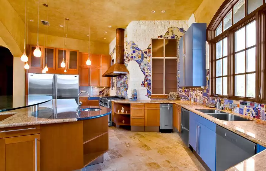 Stand out mosaic kitchen design