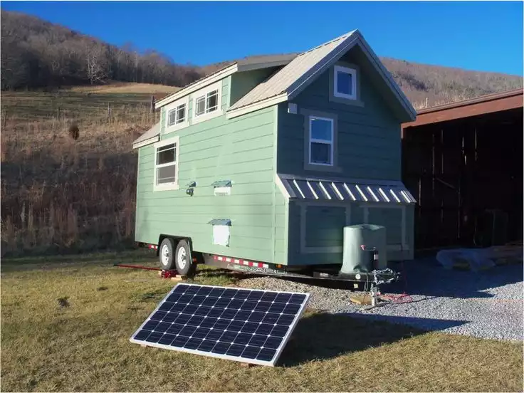 Tiny house solar power panels