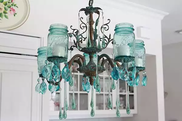 Turqueoise chandelier