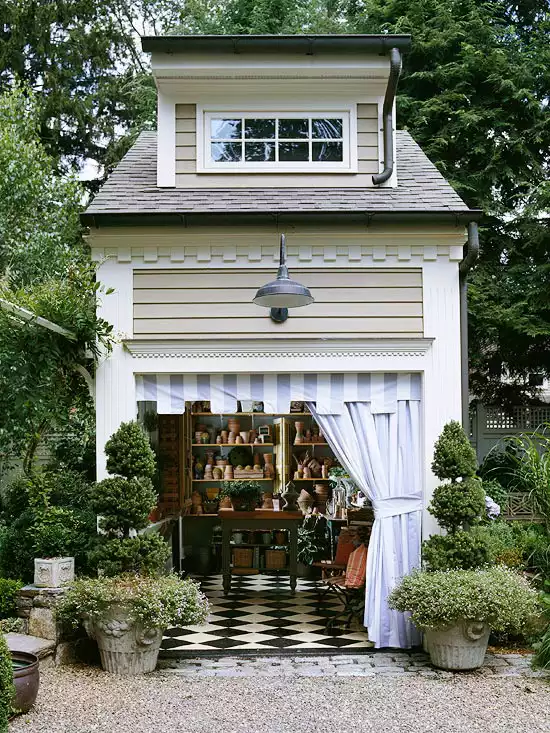 Two storey garden shed