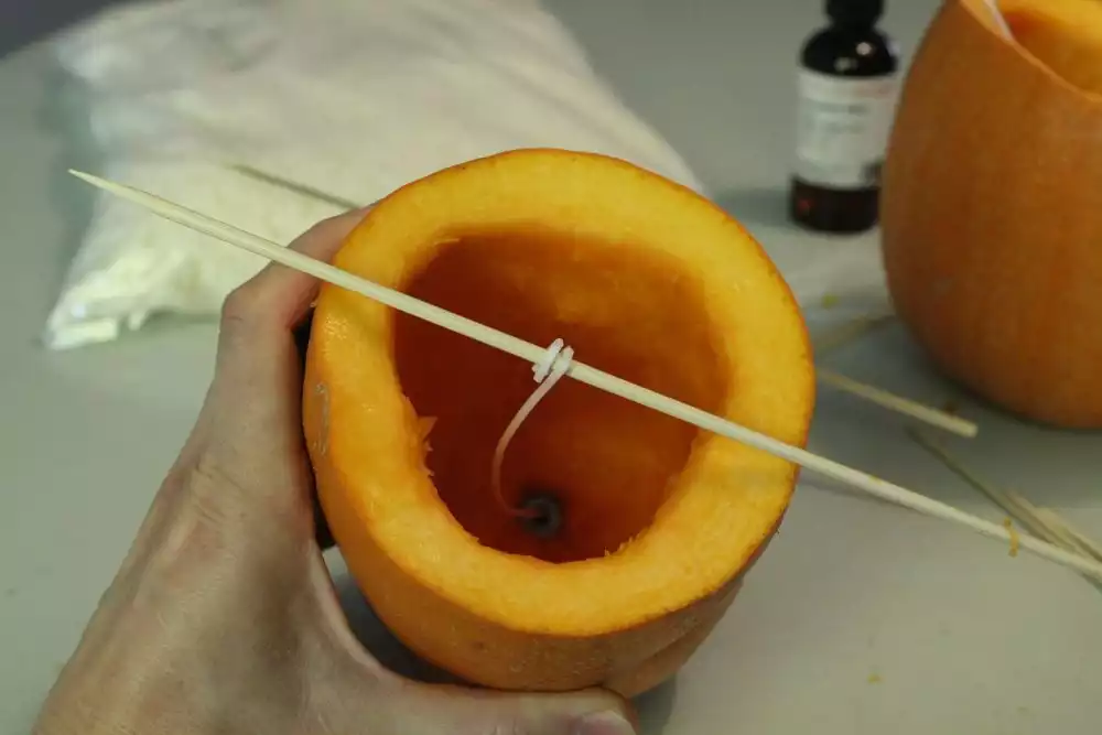 wick around your bamboo skewer