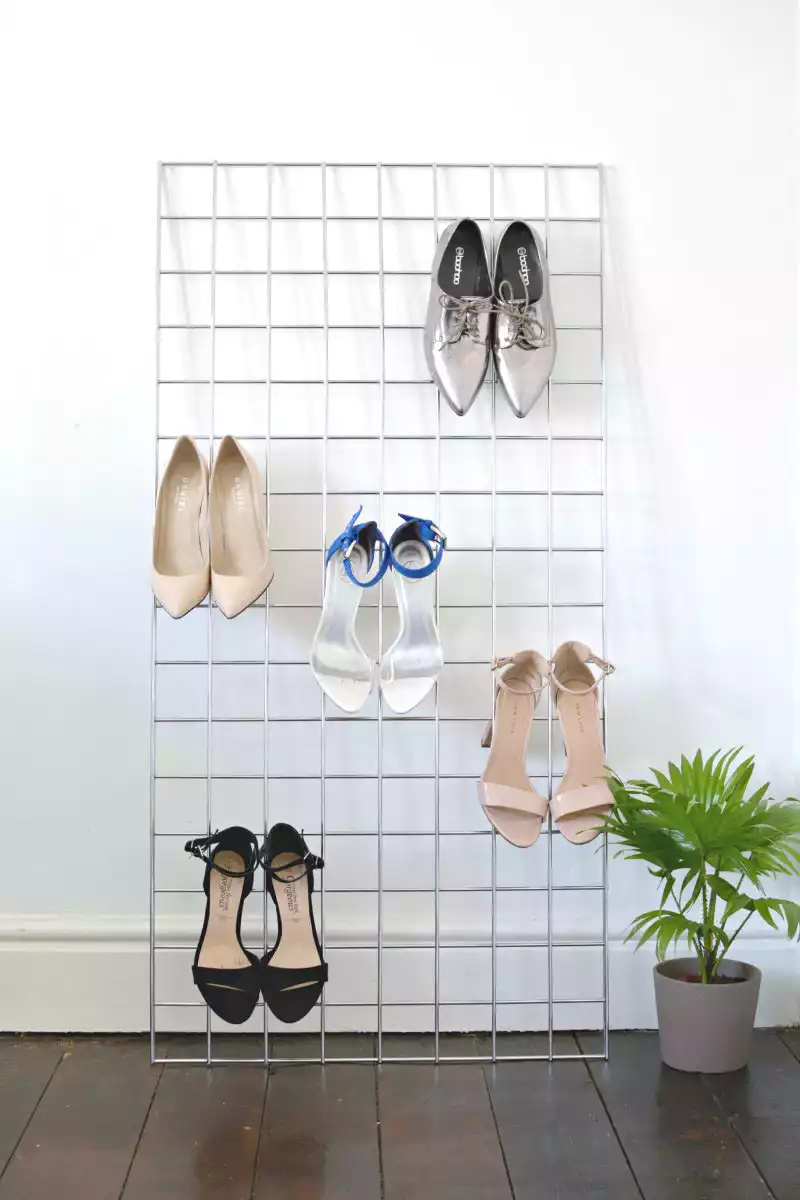 wire shoe storage rack