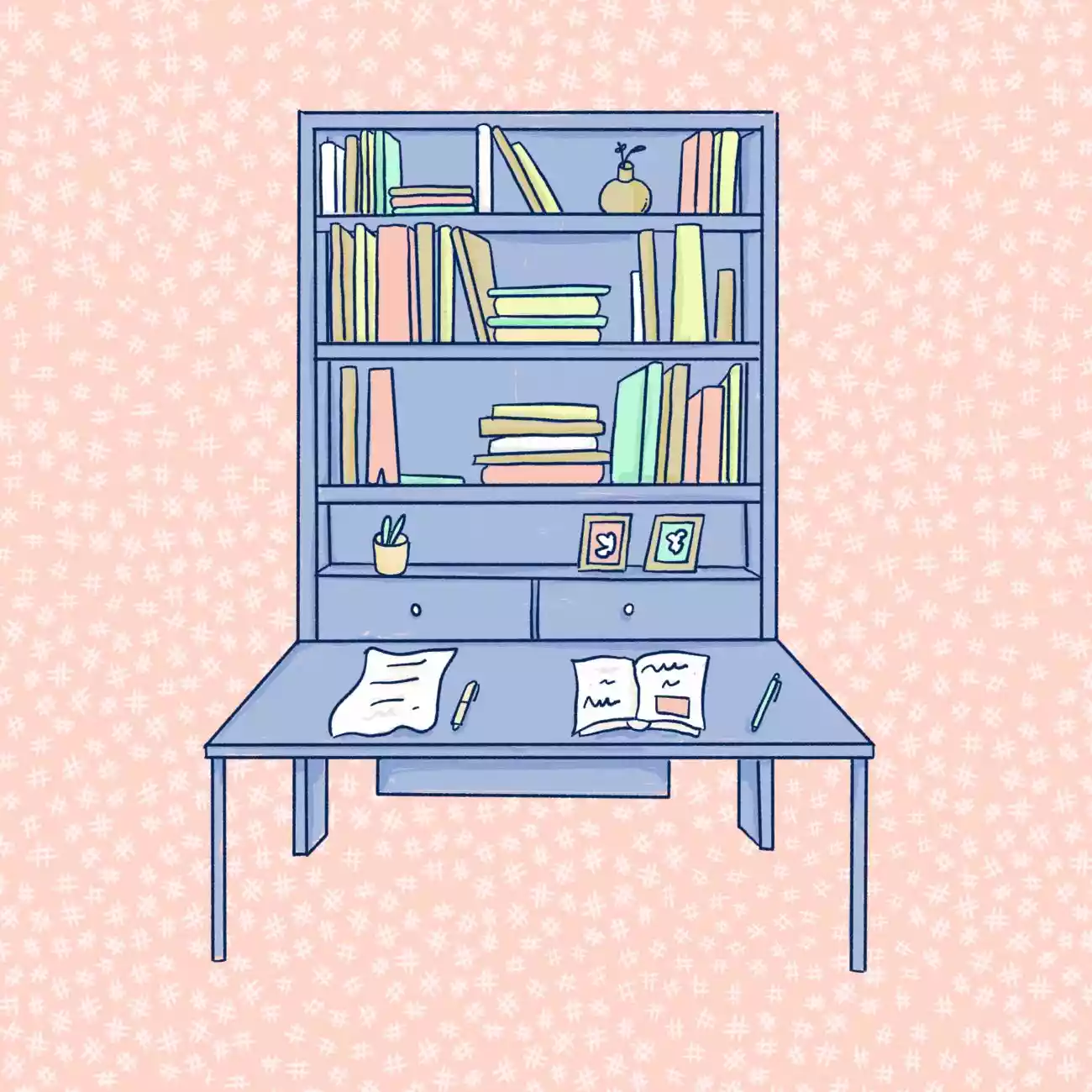 Bookshelf Desk