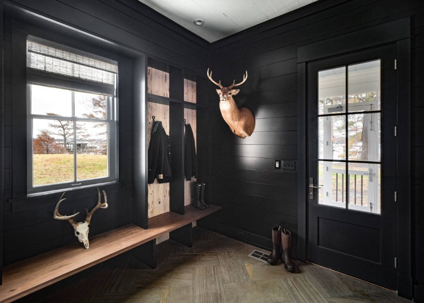 Mudroom Black Decor