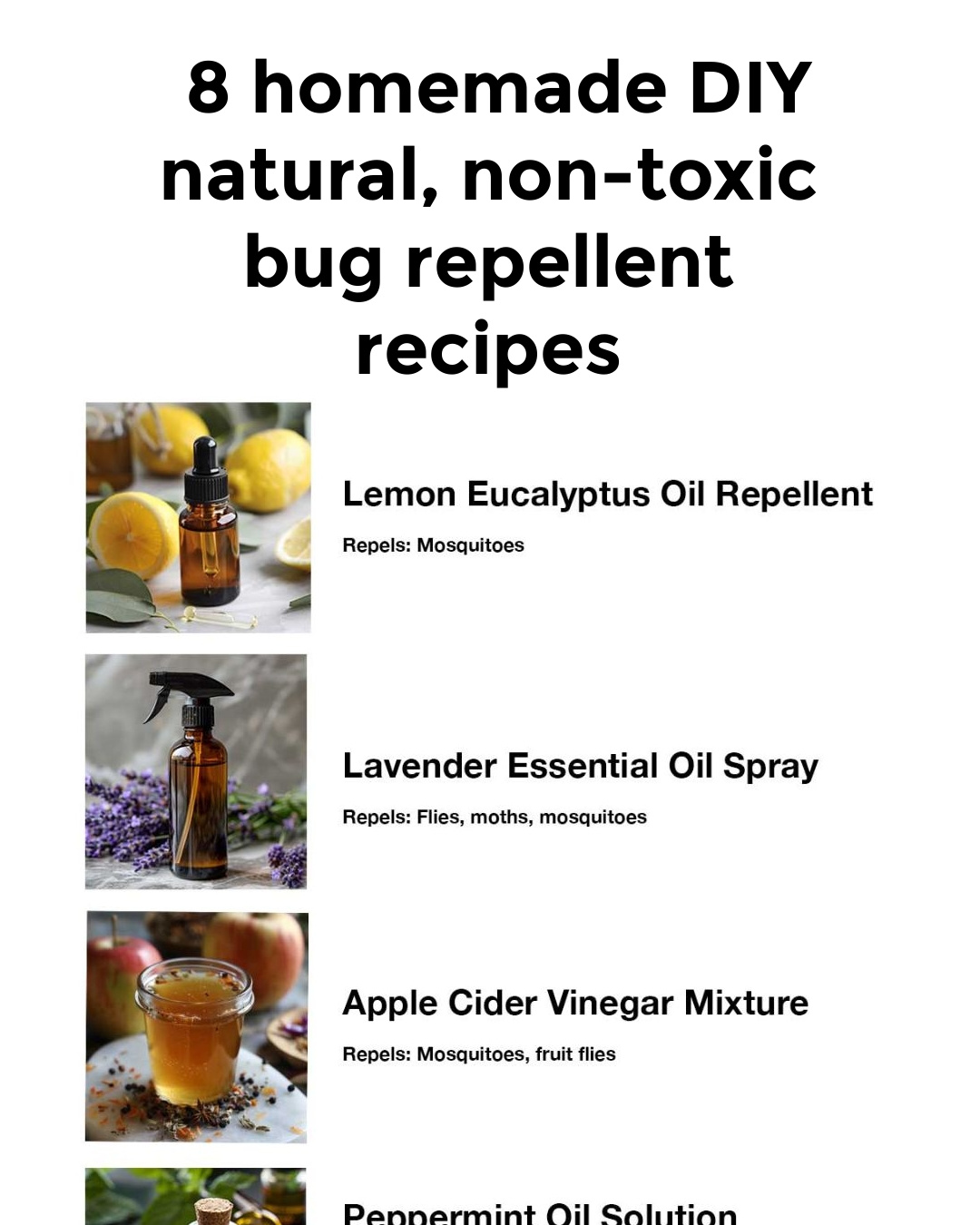 Diy natura bug repellent