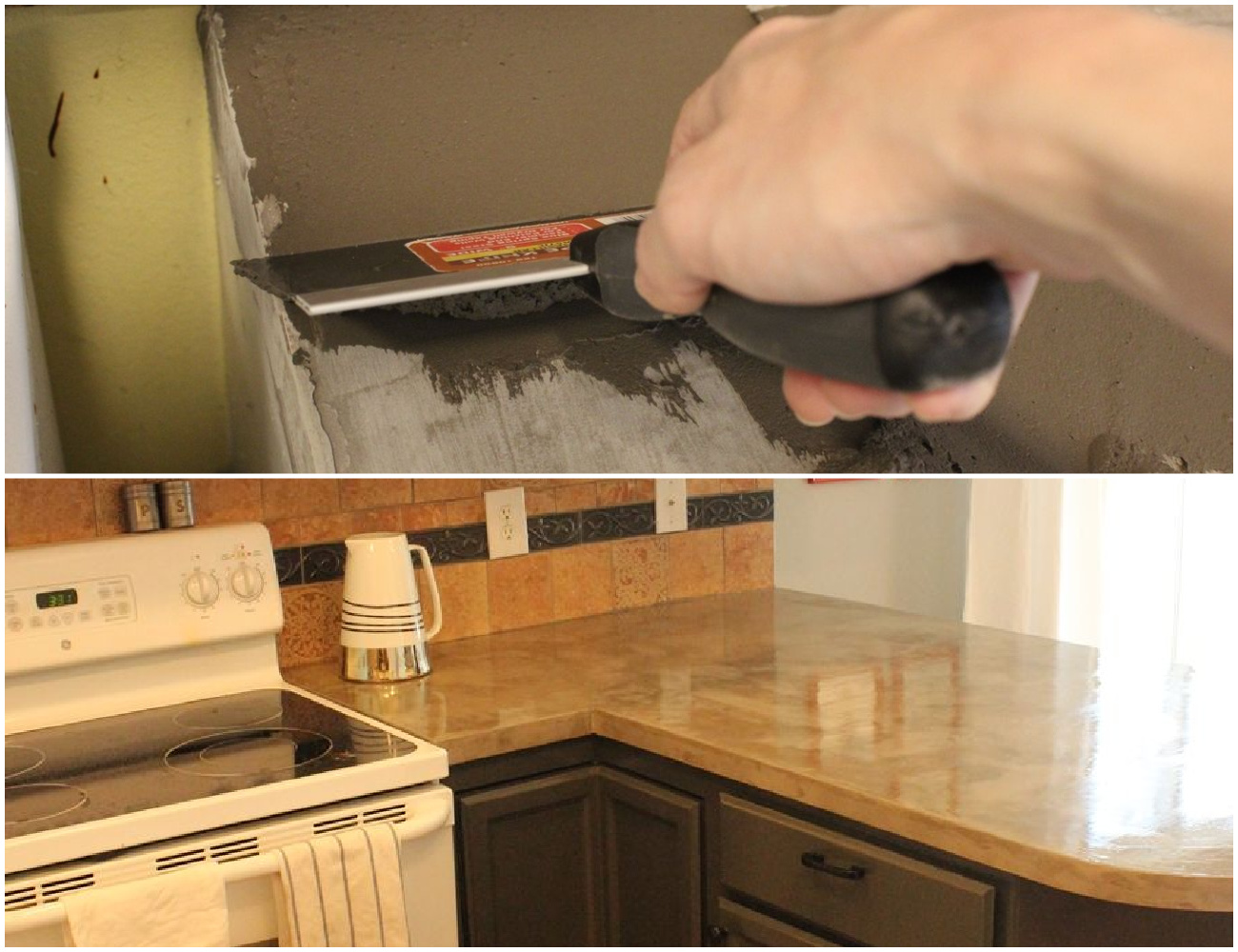 Diy concrete countertop