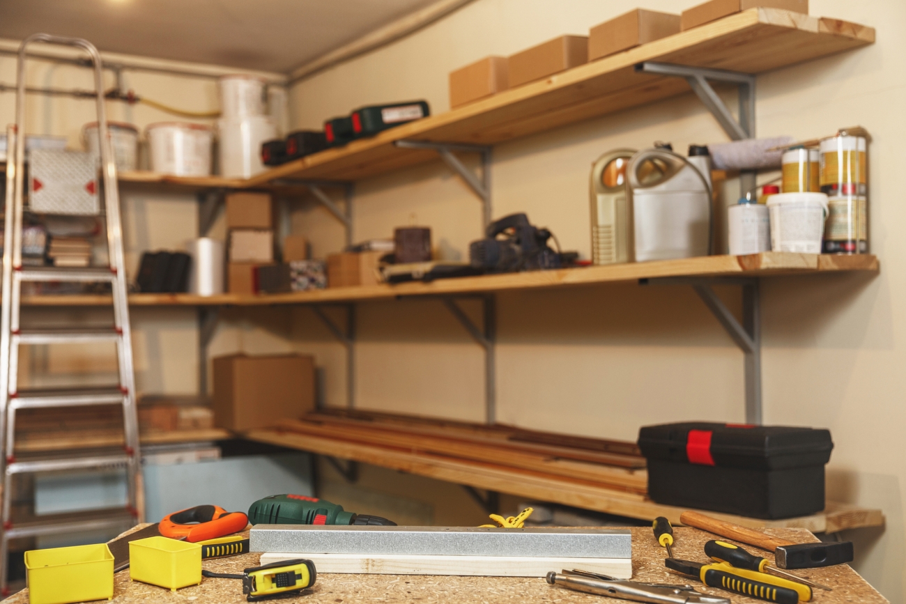 Garage shelves