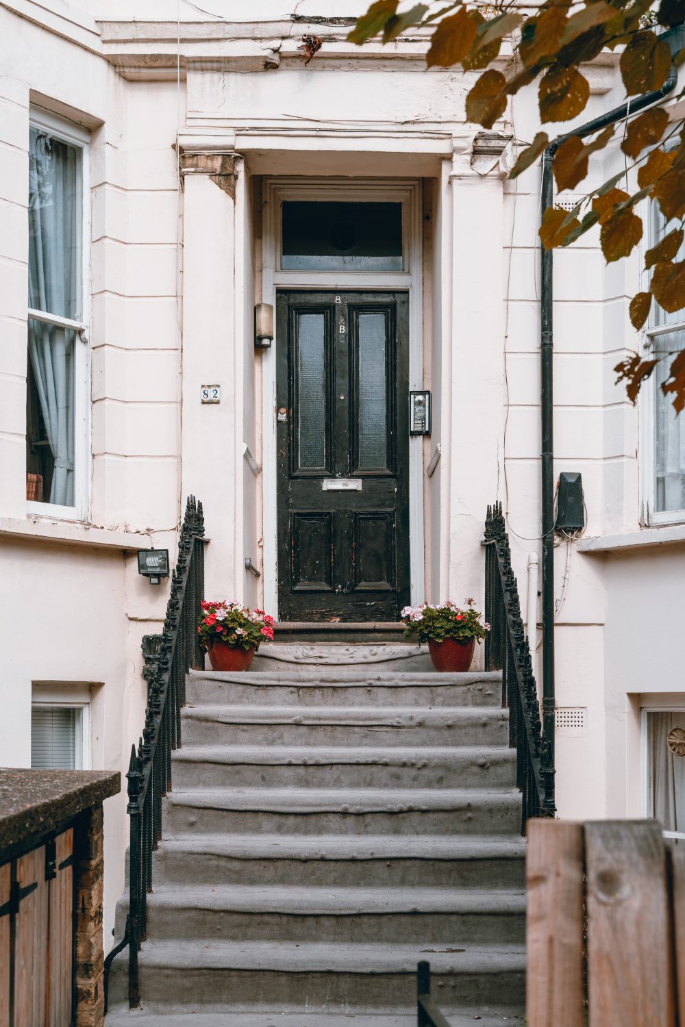 Black front door