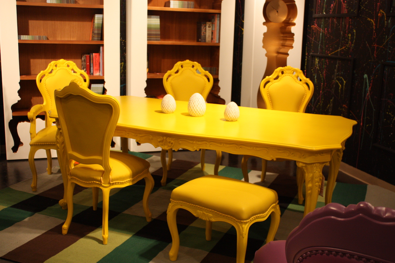 Polart yellow dining chairs